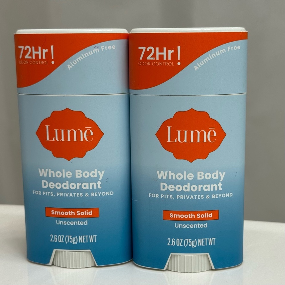 Lumé Whole Body Deodorant - Unscented Smooth Solid